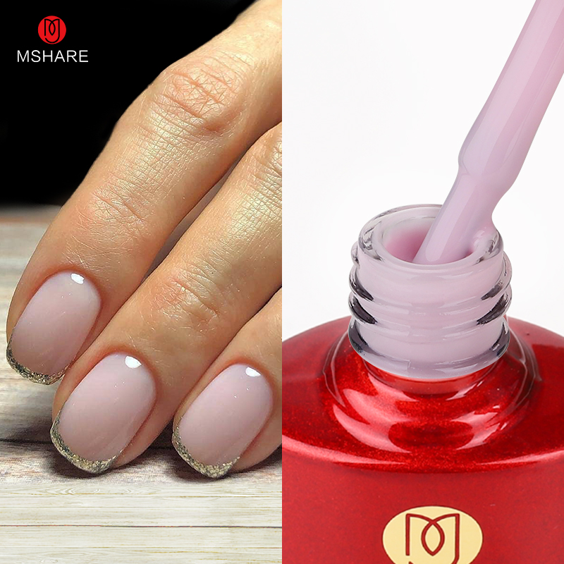 Nail Art One Piece - MSHARE Milky Rose Gumowy żel w