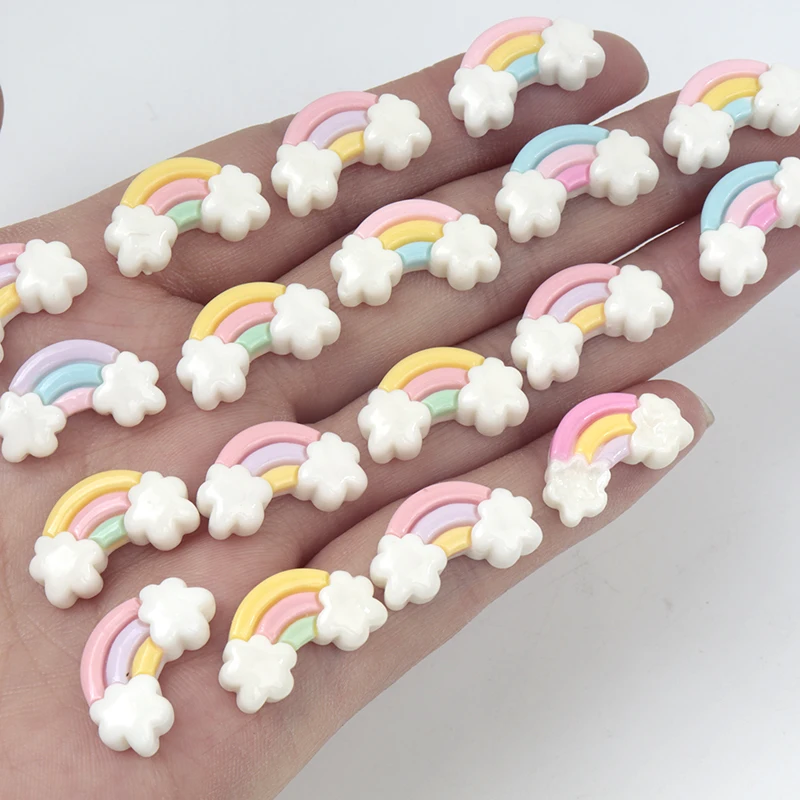 Nail Art Emerald - 30 szt./300 szt. Mini żywiczne tęczowe