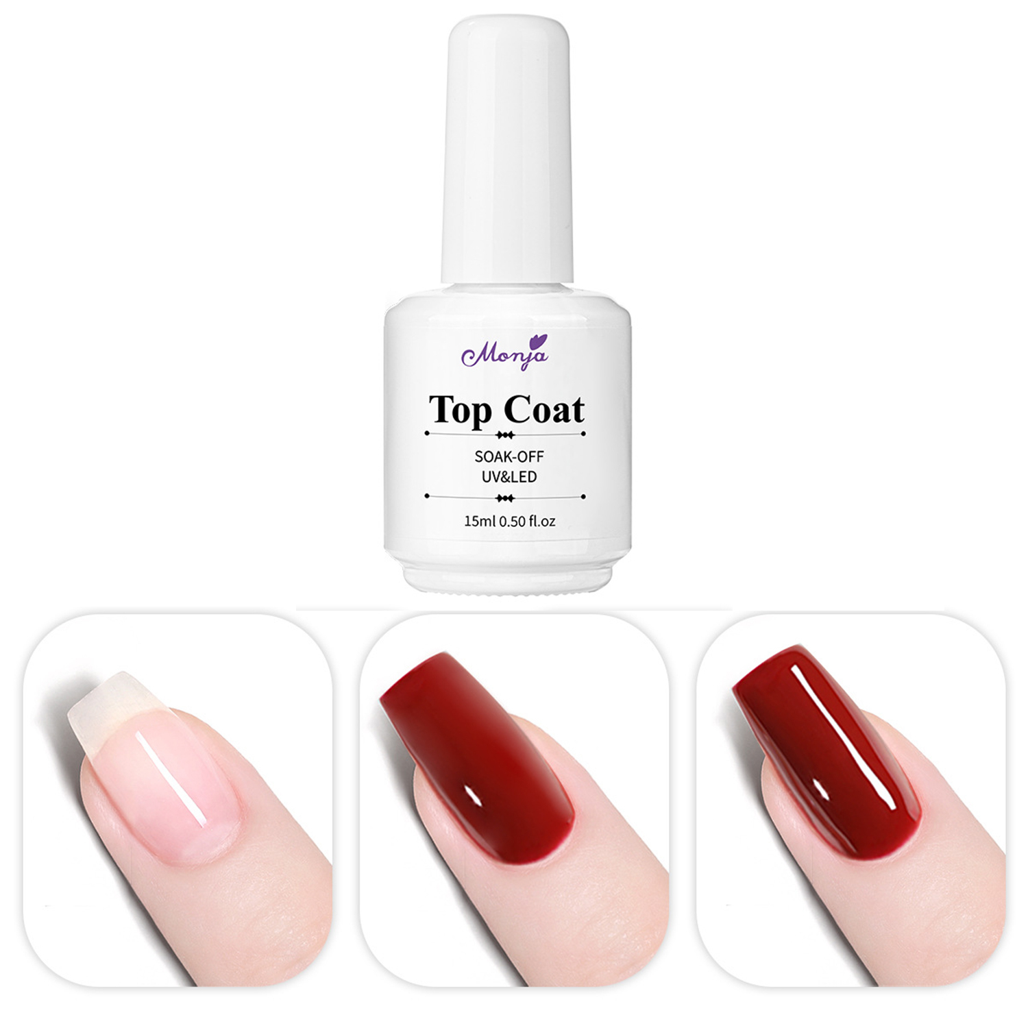 15ml Top Coat No Wipe For Gel  – Nail Art One Piece recenzja i cena
